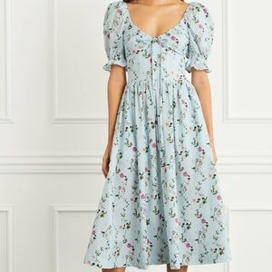 Hill House Home - The Ophelia Dress in Pond Floral Popin.